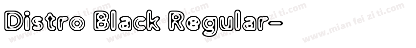 Distro Black Regular字体转换